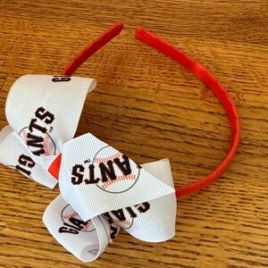 MLB Giants Red and White Hairband